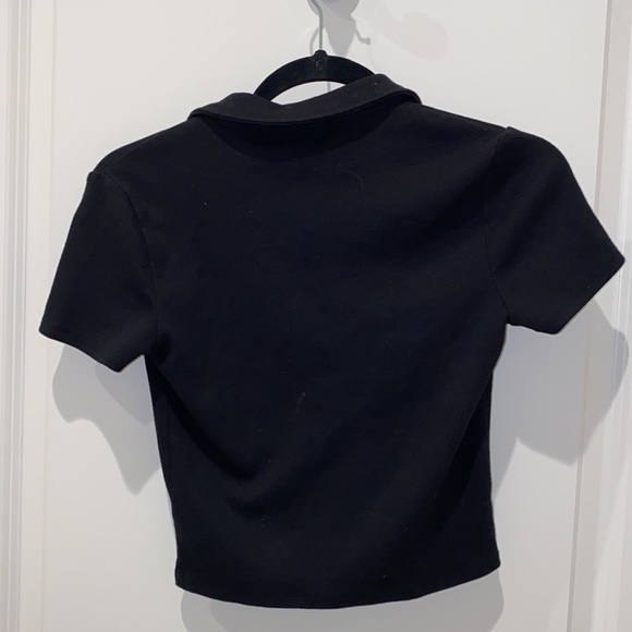 Forever 21 Short Sleeve Black Button Down - Picture 4 of 6